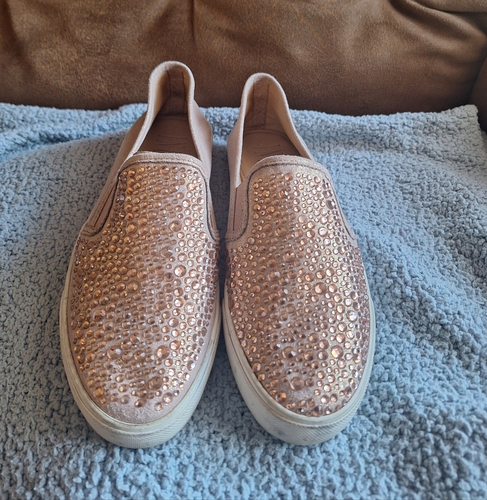 Final Price*International Concepts Rose Gold Women Shoes with Rhinestones Size 7